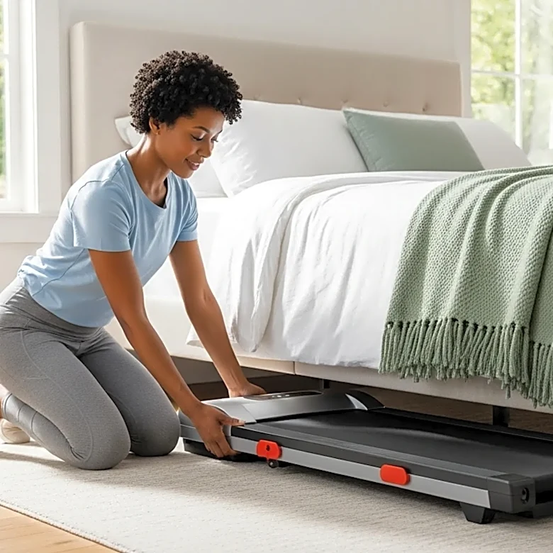 The Home Treadmills That Fold Flat Enough to Store Under Any Standard Bed