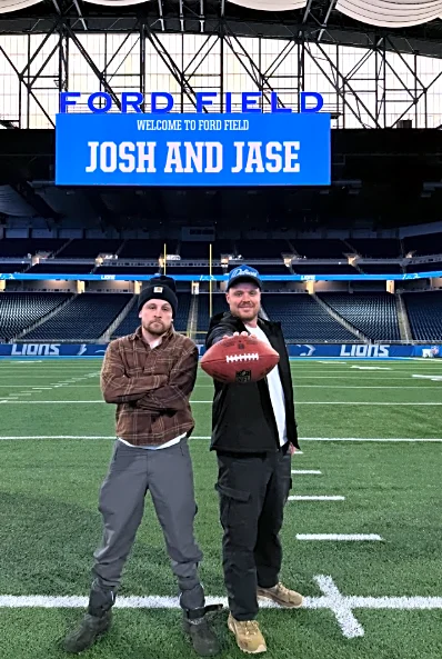 'Josh & Jase' are back in Michigan, and their first stop was in Detroit