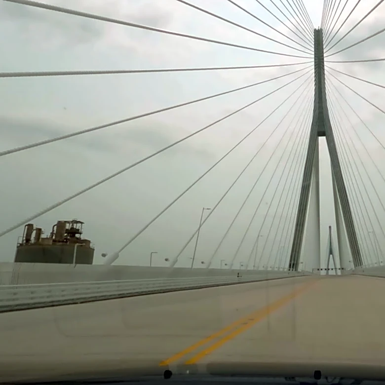 We crossed the Gordie Howe International Bridge. Here's what it looked like