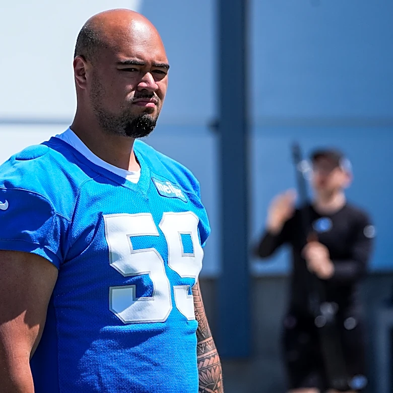 Dan Campbell: Lions OT Gio Manu out with previously undisclosed injury