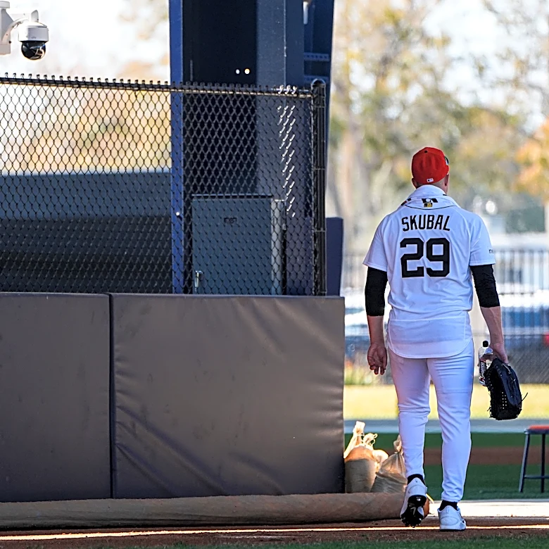 Tarik Skubal holds back tears as he reacts to Tigers trade to Dodgers