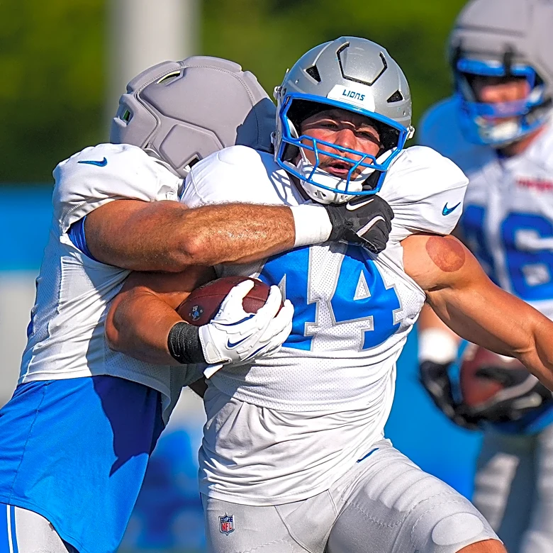 Malcolm Rodriguez leaves Detroit Lions practice with ankle injury