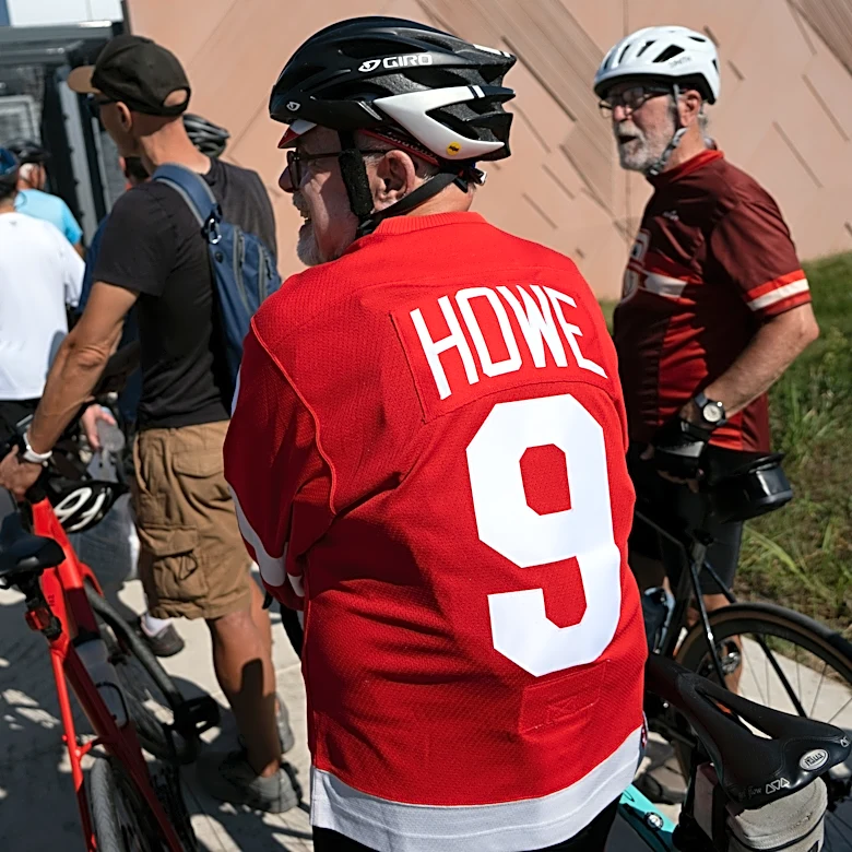 Here's what it's like to bike across the Gordie Howe bridge