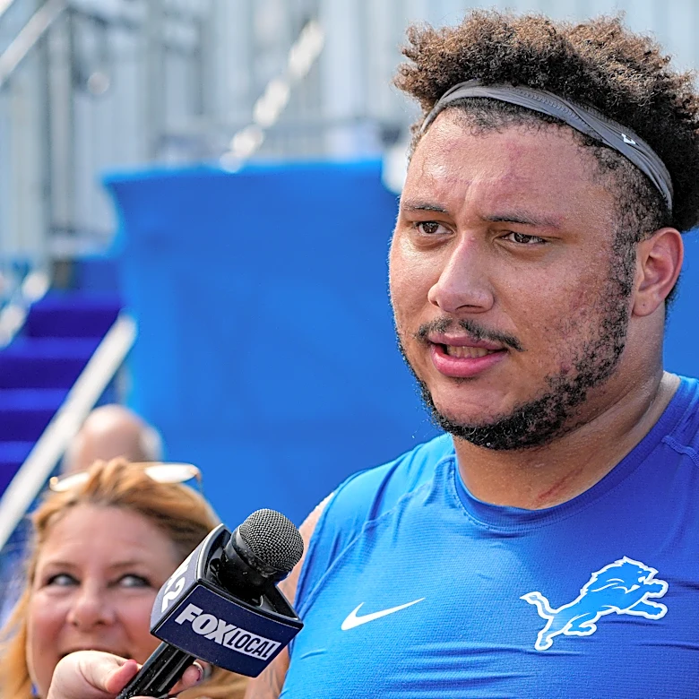 Can 'physical force' Christian Mahogany win Lions' starting LG job?