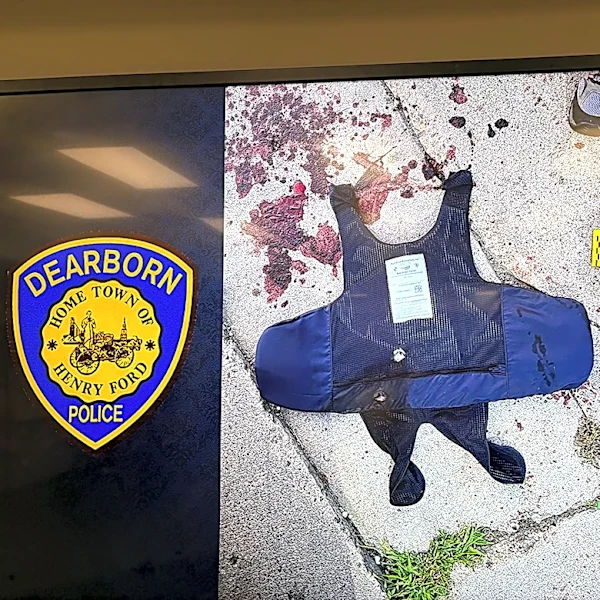 What bulletproof vest shows after 2 Dearborn officers, 1 suspect shot