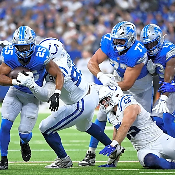 Lions 'comfortable' with Jacob Saylors opening season as Jahmyr GIbbs' backup