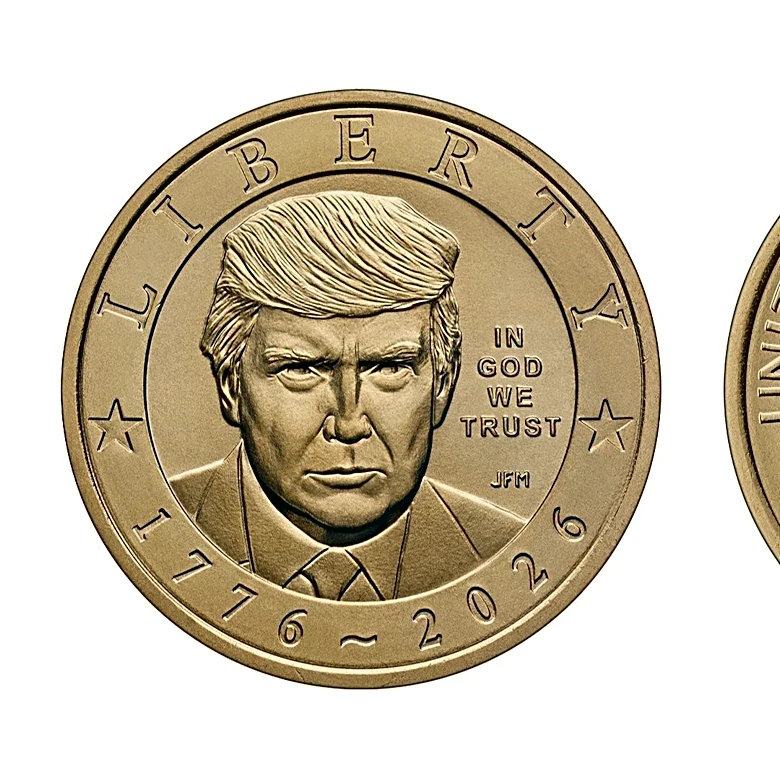 Trump coins to be released. Polls show president is deeply unpopular