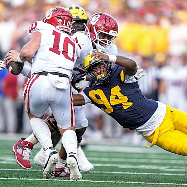 Michigan's Nate Marshall got right off the field. Now he's a menace on it