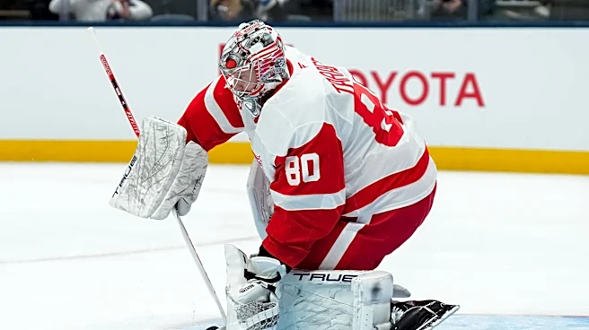 Red Wings backup goalies star in exhibition opener vs Blue Jackets
