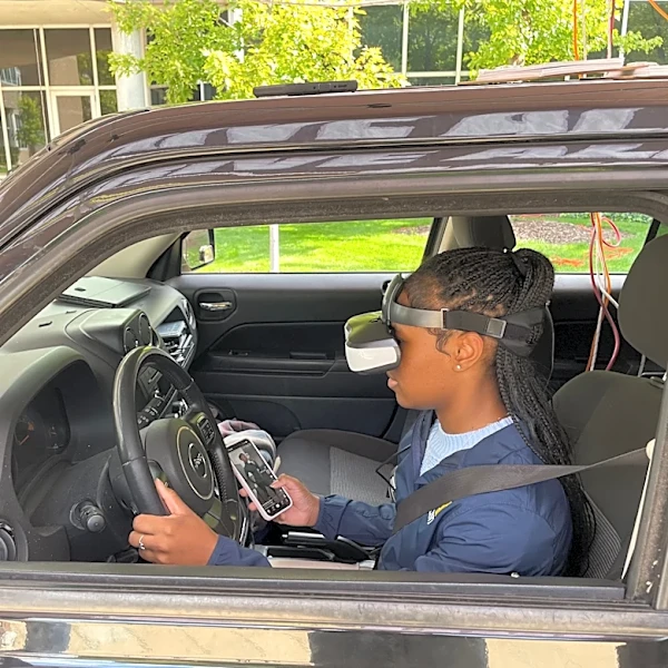 Not easy to drive distracted without crashing quickly in simulator