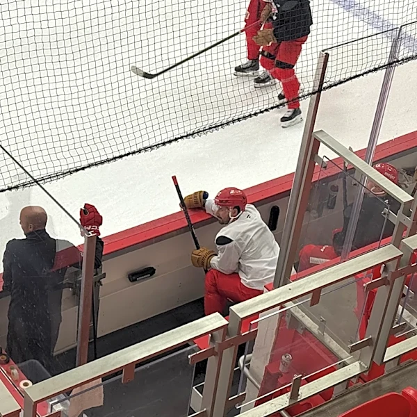 Dylan Larkin out for Detroit Red Wings opener. But will he be introduced?