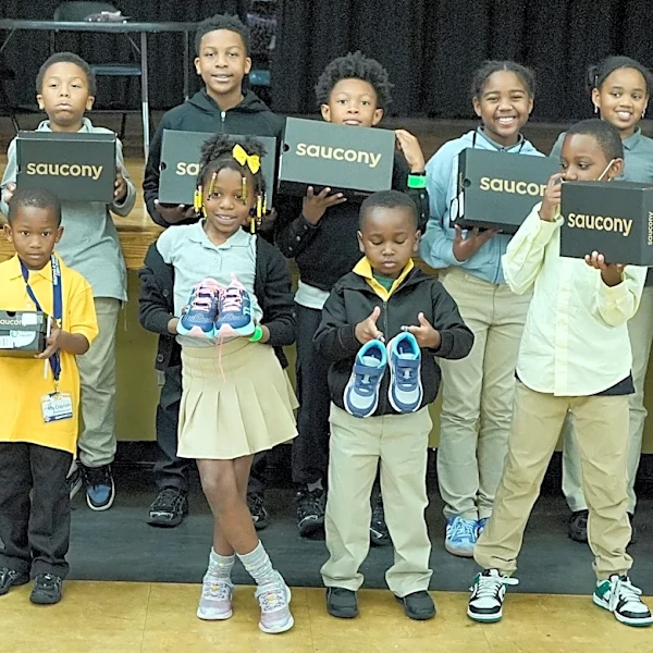 DPSCD students receive new shoes ahead of Kids Marathon race