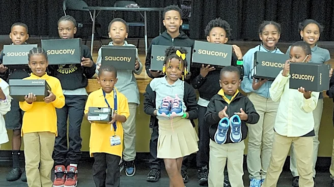 DPSCD students receive new shoes ahead of Kids Marathon race