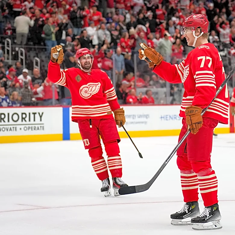 Latest on where Red Wings are at with Dylan Larkin, Simon Edvinsson