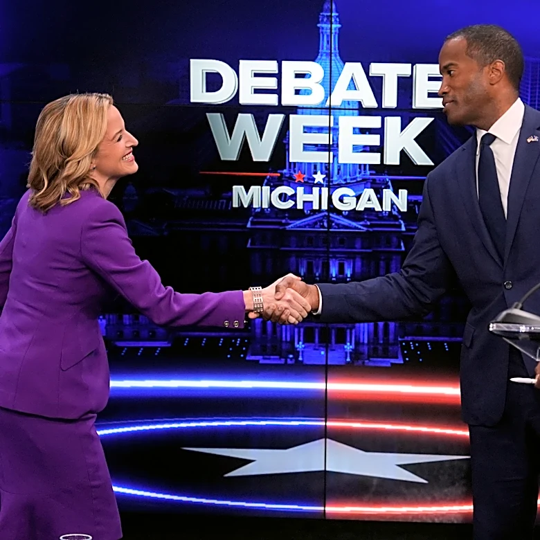 Benson, James stick to campaign message in debate with no clear winner