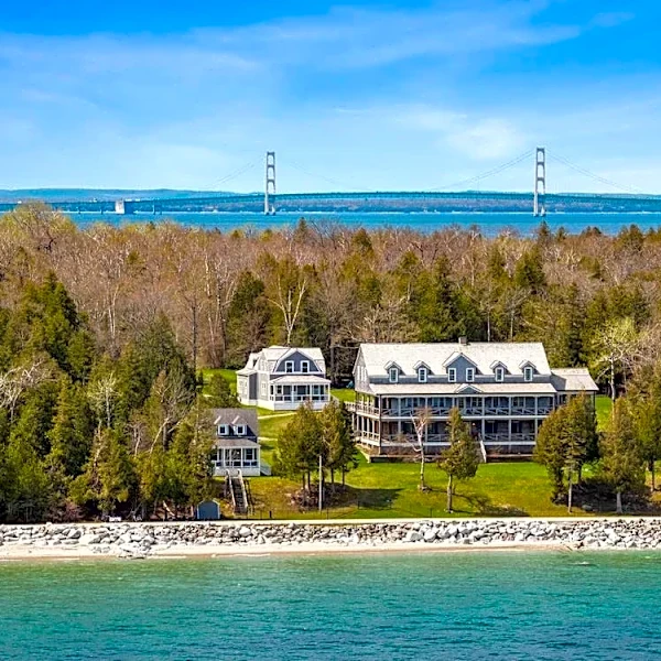 2 century-old Mackinac Island properties for sale. What each offers