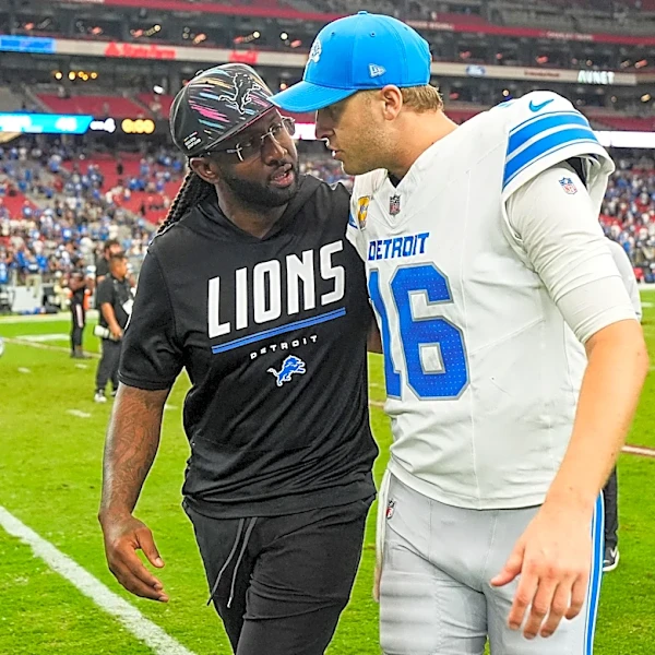 Jared Goff tears up talking about death of Lions radio announcer's wife