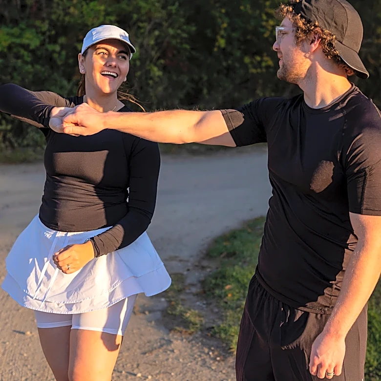 Couple running 26 miles to the alter at Detroit Free Press marathon