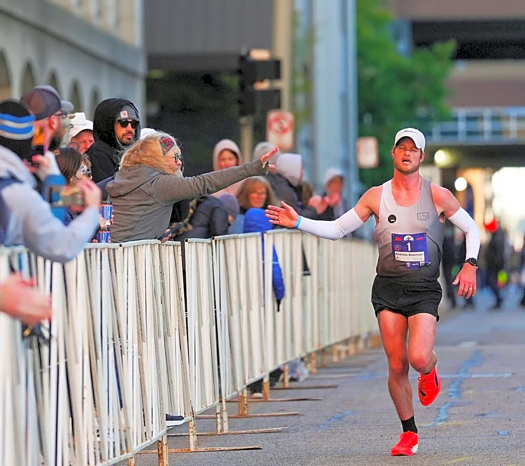 Historic 3-peat: Andy Bowman wins Free Press Marathon again, sets event record
