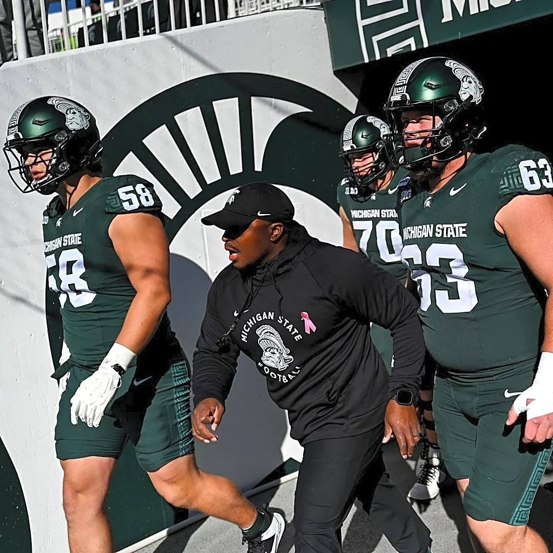 Michigan State football offensive line has shown promise even in defeat