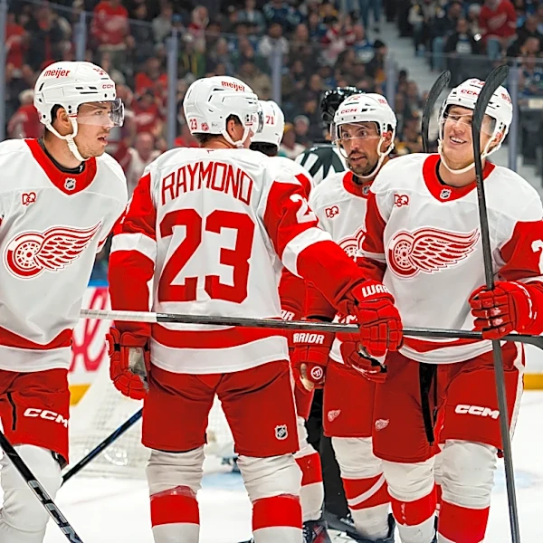 Young players enthusiasm help Red Wings endure 'all the crap'