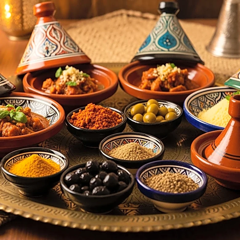 Communal Foundations: The Role of Bread and Seasonal Salads in Moroccan Dining