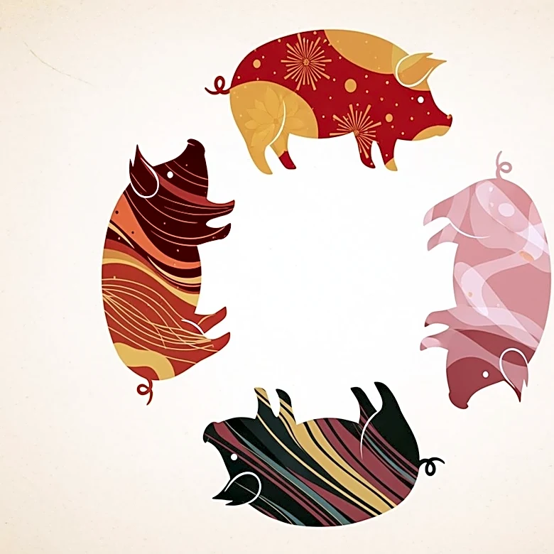 What are the Five Types of Pigs in the Chinese Zodiac
