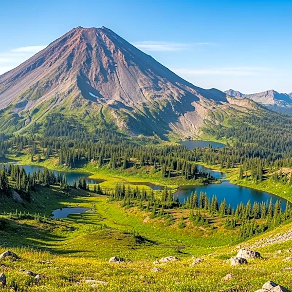 The Diverse Forests and Habitats Surrounding Lassen Peak