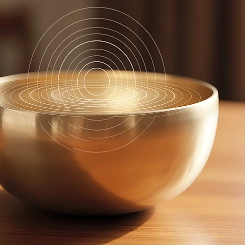 What Happens When a Singing Bowl Begins to Vibrate?