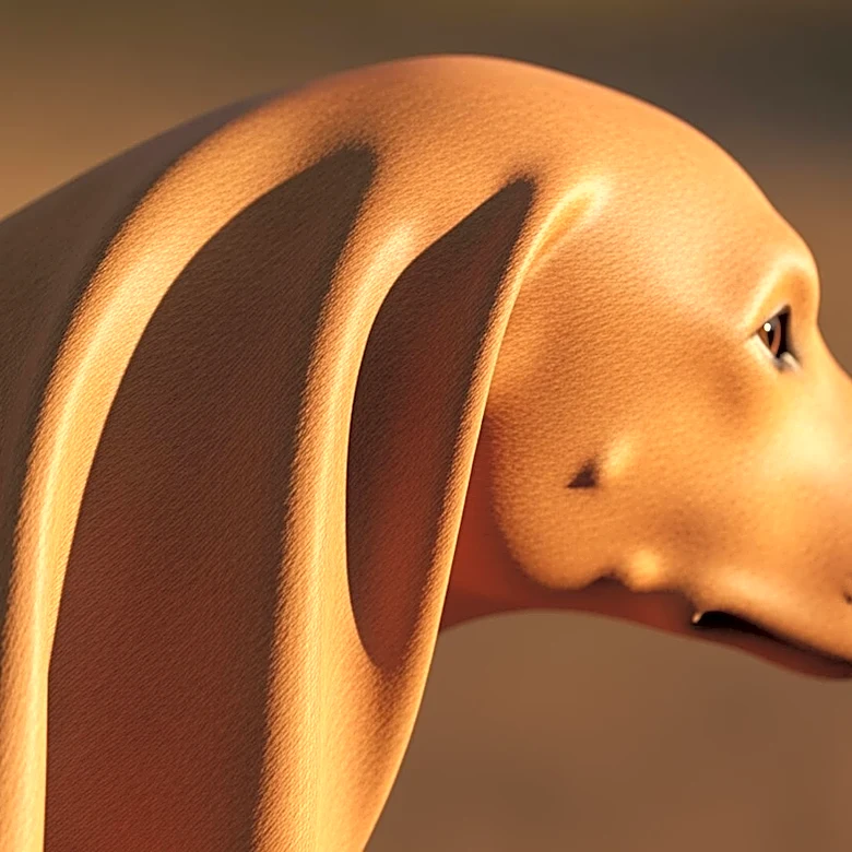 The Lean Appearance of The Golden Rust Color Hungarian Vizsla