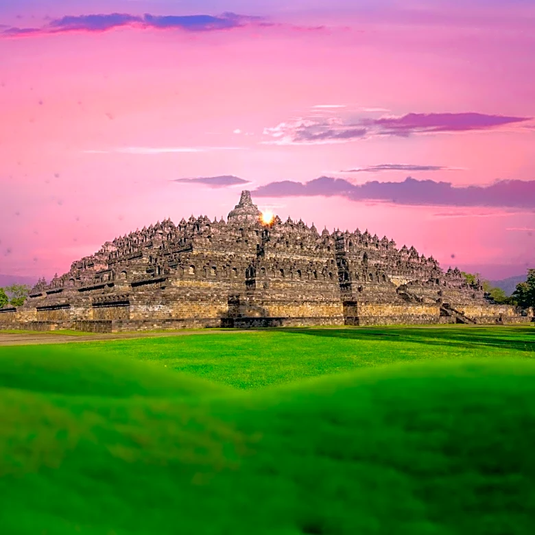 Why Was Borobudur Built Between Volcanoes and Rivers?