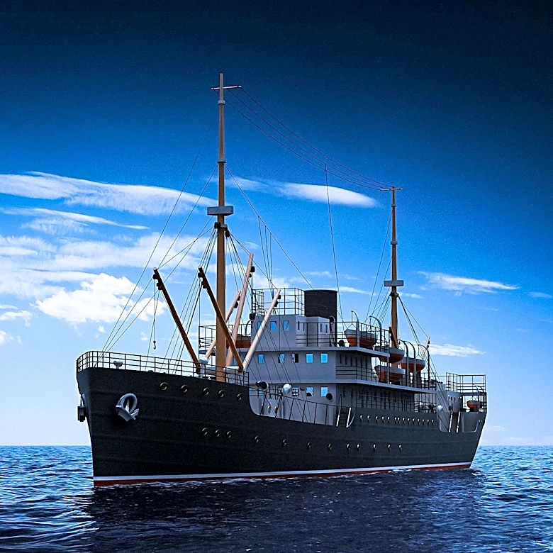 SS Patrick Henry Entered Service After Completing Its Fitting in December 1941
