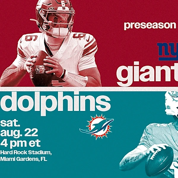 What TV channel is Dolphins vs. Giants on today? Time, TV schedule