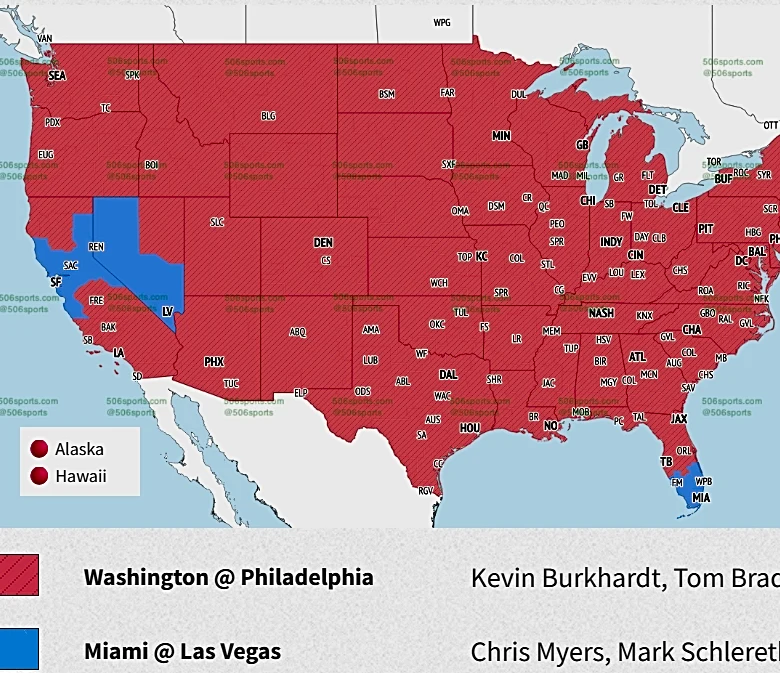 Where Dolphins vs. Raiders will be on TV around the country
