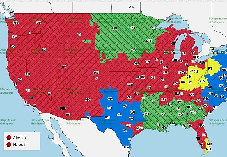 NFL Week 5 television maps: Miami Dolphins vs. Cincinnati Bengals