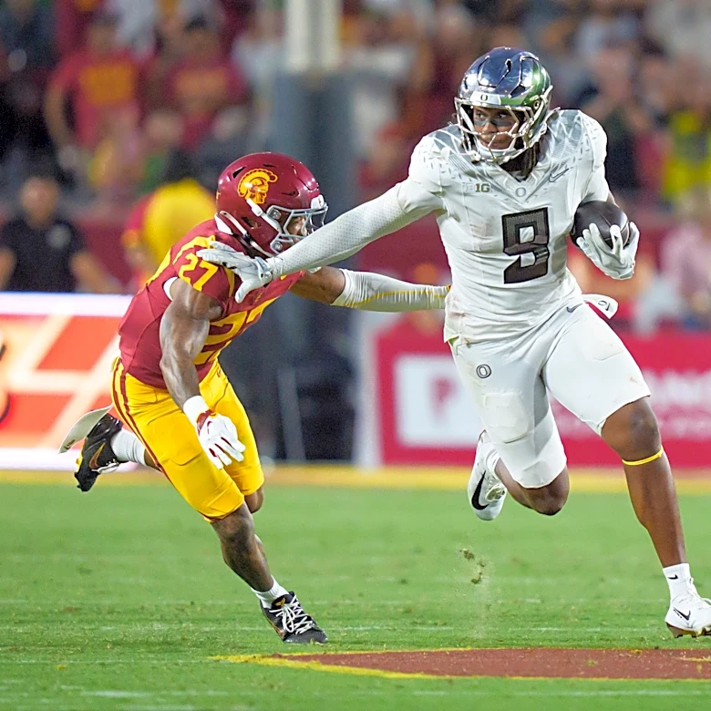Oregon TE Jamari Johnson pushing to be 1st-round pick after USC game
