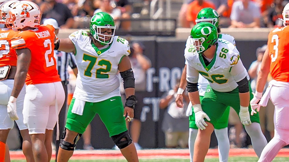 Oregon's Iapani Laloulu earns midseason All-American honor
