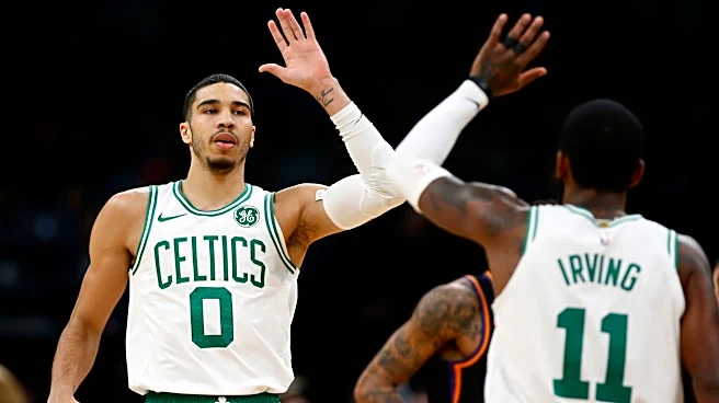 Jayson Tatum, Kyrie Irving offer wisdom to Duke players after scrimmages