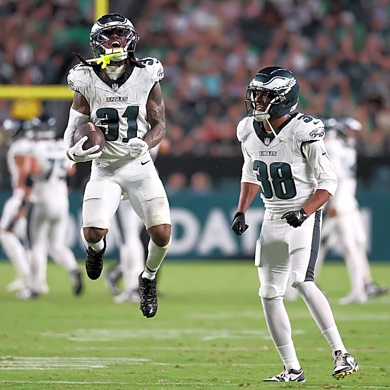 Eagles safety Andre’ Sam carted off against Bengals