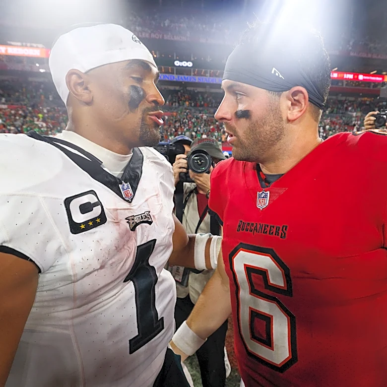How Baker Mayfield's $165M contract extension impacts Jalen Hurts