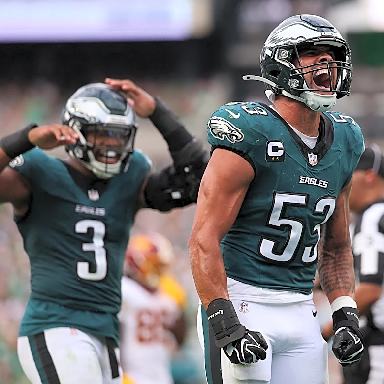 Zack Baun delivers dominant performance in Eagles' win over Commanders