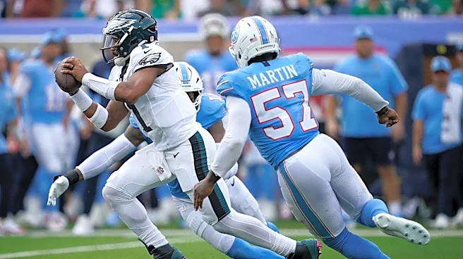 Eagles rally past Titans on late Jalen Hurts touchdown pass