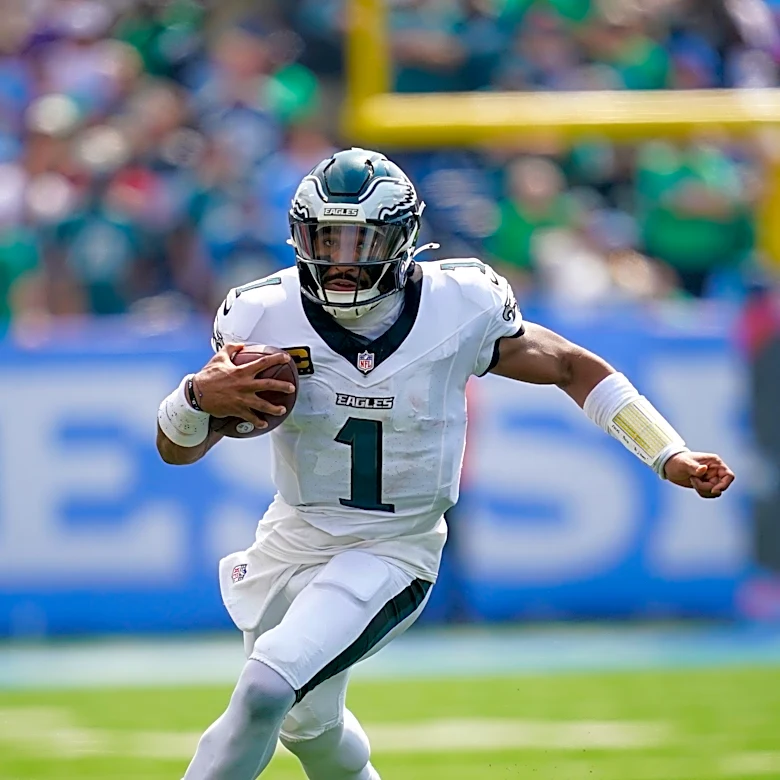 Jalen Hurts joins exclusive elite QB list by winning 6th straight road opener