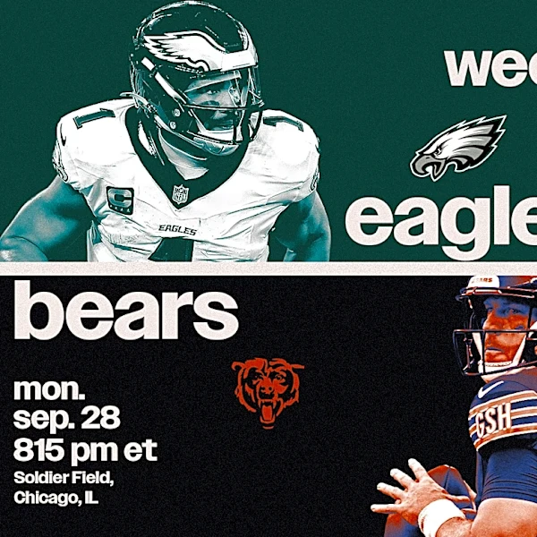 Eagles vs. Bears live updates: Start time, TV channel for Week 3