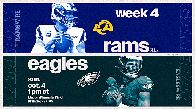 Eagles vs. Rams live updates: Start time, TV channel for Week 4