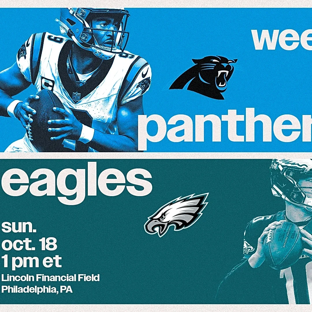 Eagles vs. Panthers live updates: Start time, TV channel for NFL Week 6 game
