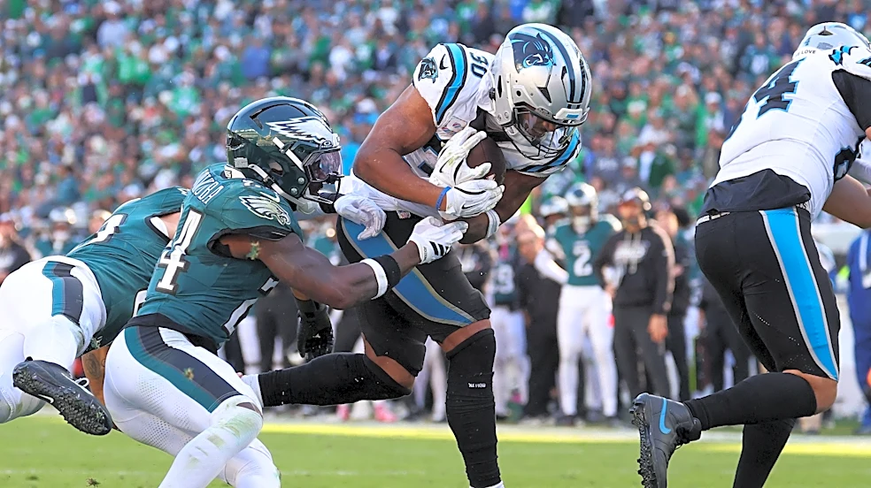 Eagles lose 25-14 to Panthers as injuries and offensive woes mount