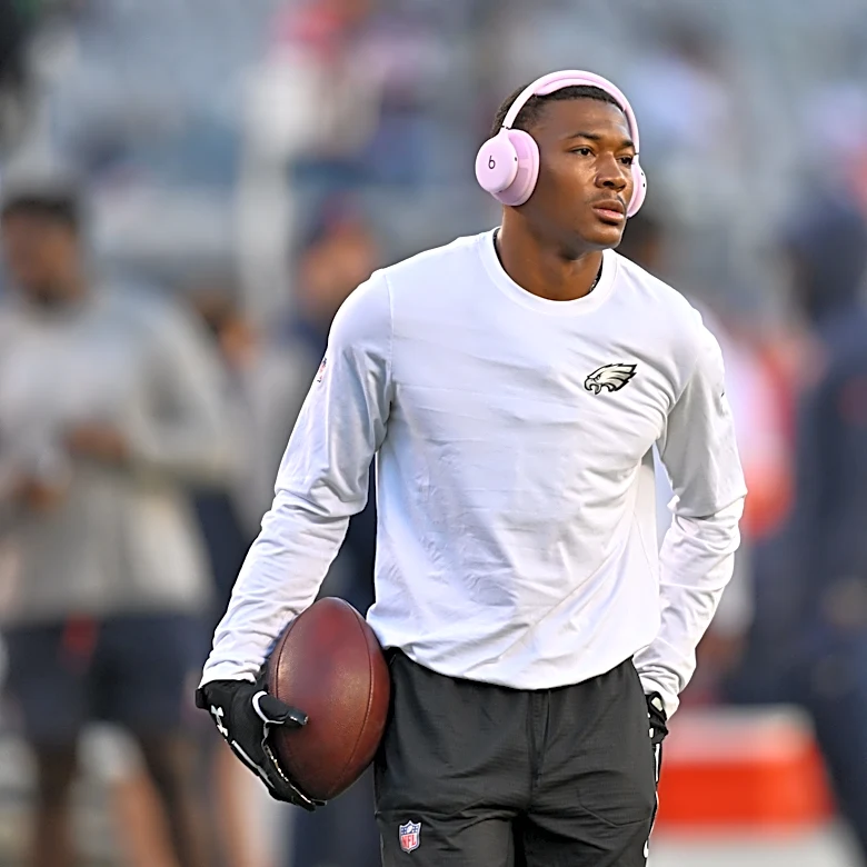 Eagles rule out DeVonta Smith; Barkley among seven questionable