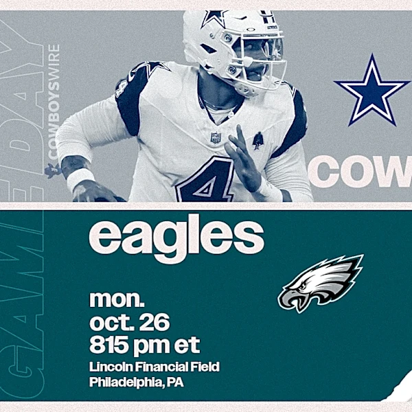 Eagles vs. Cowboys live updates: Start time, TV channel for NFL Week 7 game