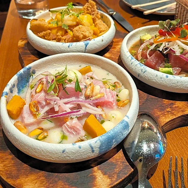 Splurge on the Cebiche Trio at River North’s Peruvian Mainstay